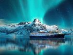 POSTALE DEI FIORDI E AURORA BOREALE